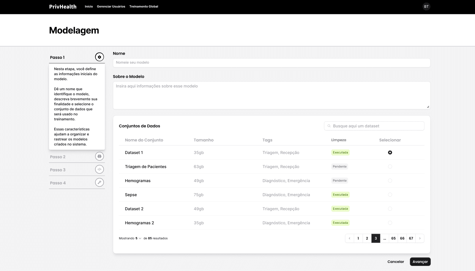 Configuração de Treinamento Federado